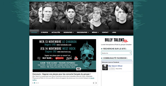 Accueil - Billy Talent.fr