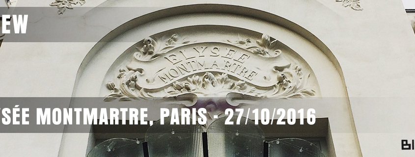 Interview - Ian D'Sa - Élysee Monmartre, Paris - 27/10/2016