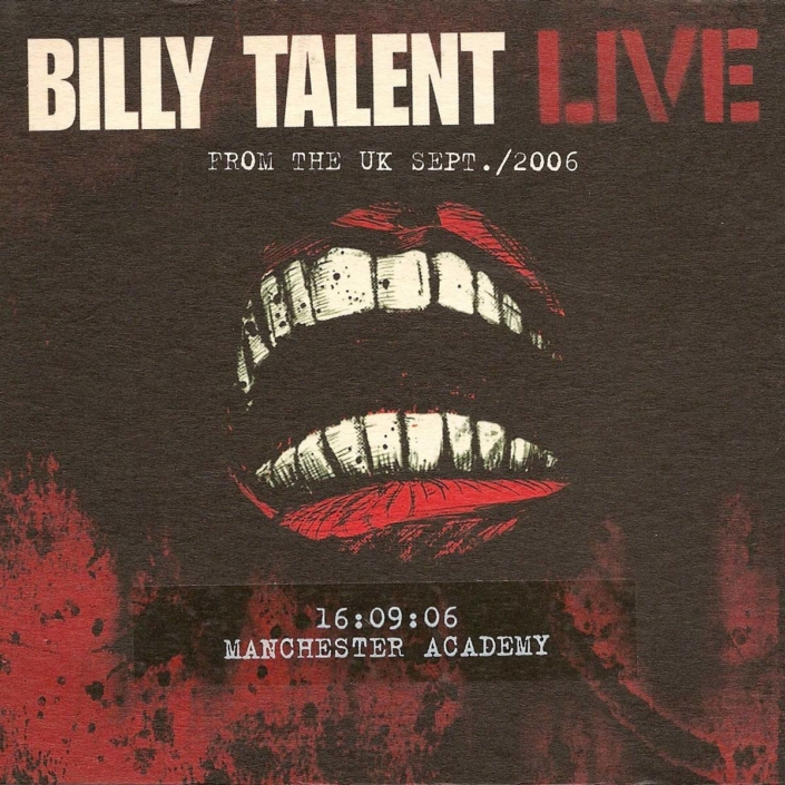 Discographie - Billy Talent - Live from the UK - Manchester Academy