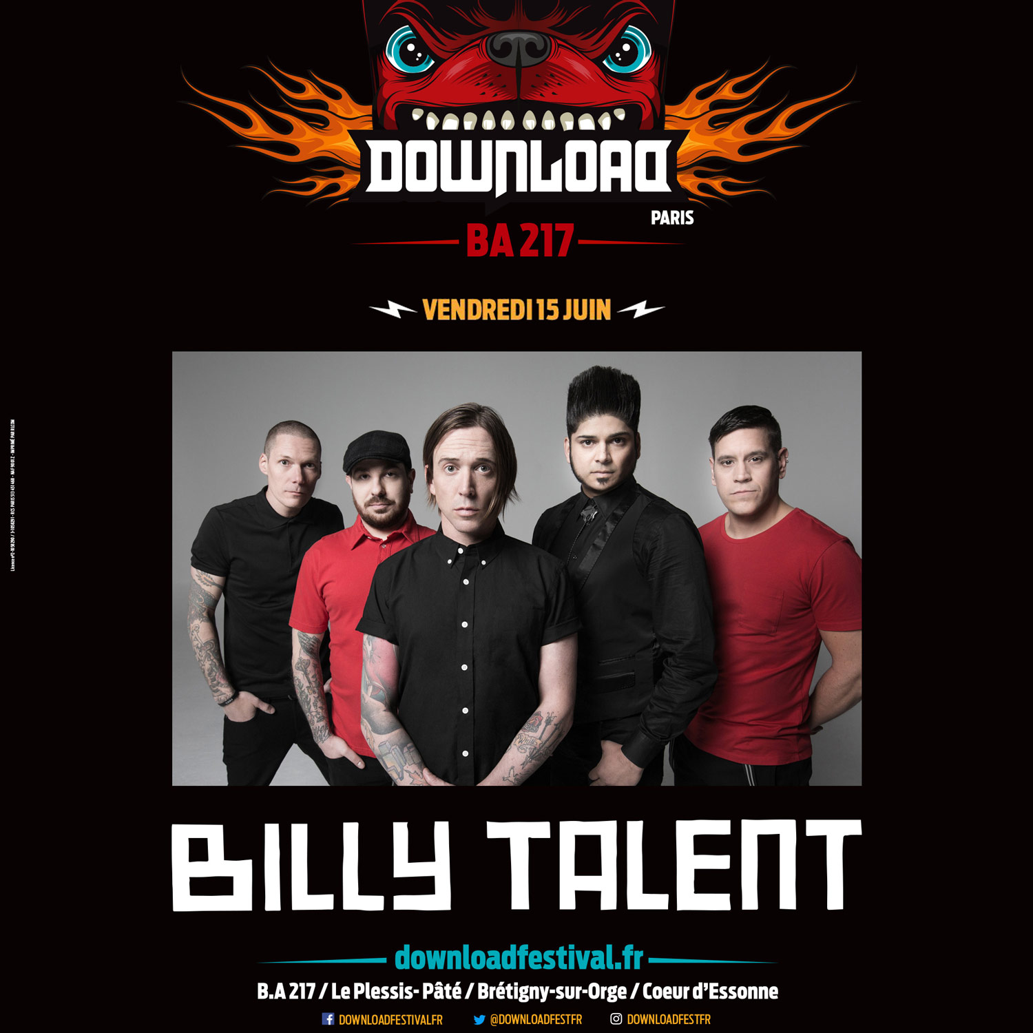 Biographie - Billy Talent - Concert - Download Festival France - 2018