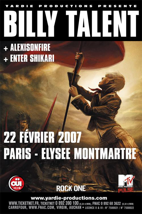 Biographie - Billy Talent - Concert - Élysée Montmartre - 2007 - Paris - France